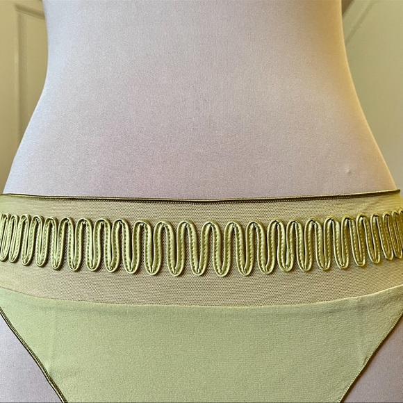 NWT La Perla Zigzag Soutache Thong Panties - Picture 4 of 16